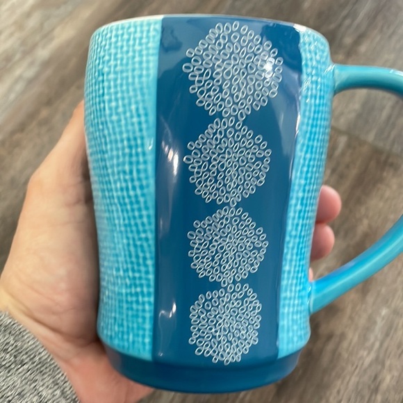 Starbucks blue weave mug with circle cluster 2007 - Picture 5 of 7